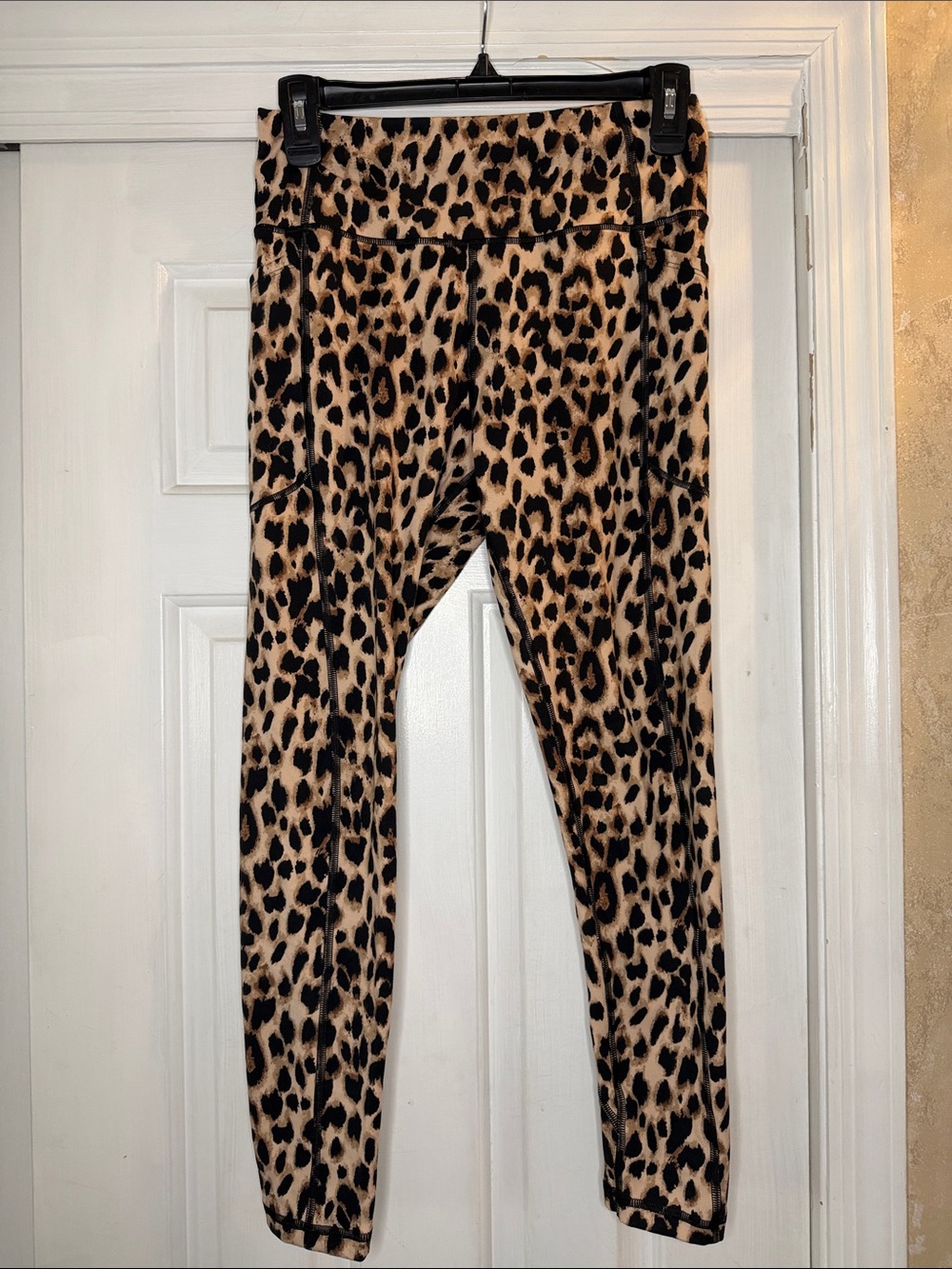 Victoria's Secret Leopard Print Leggings - Tan and Black